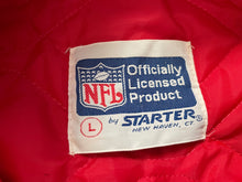 Load image into Gallery viewer, Vintage San Francisco 49ers Starter Satin Football Jacket, Size a large