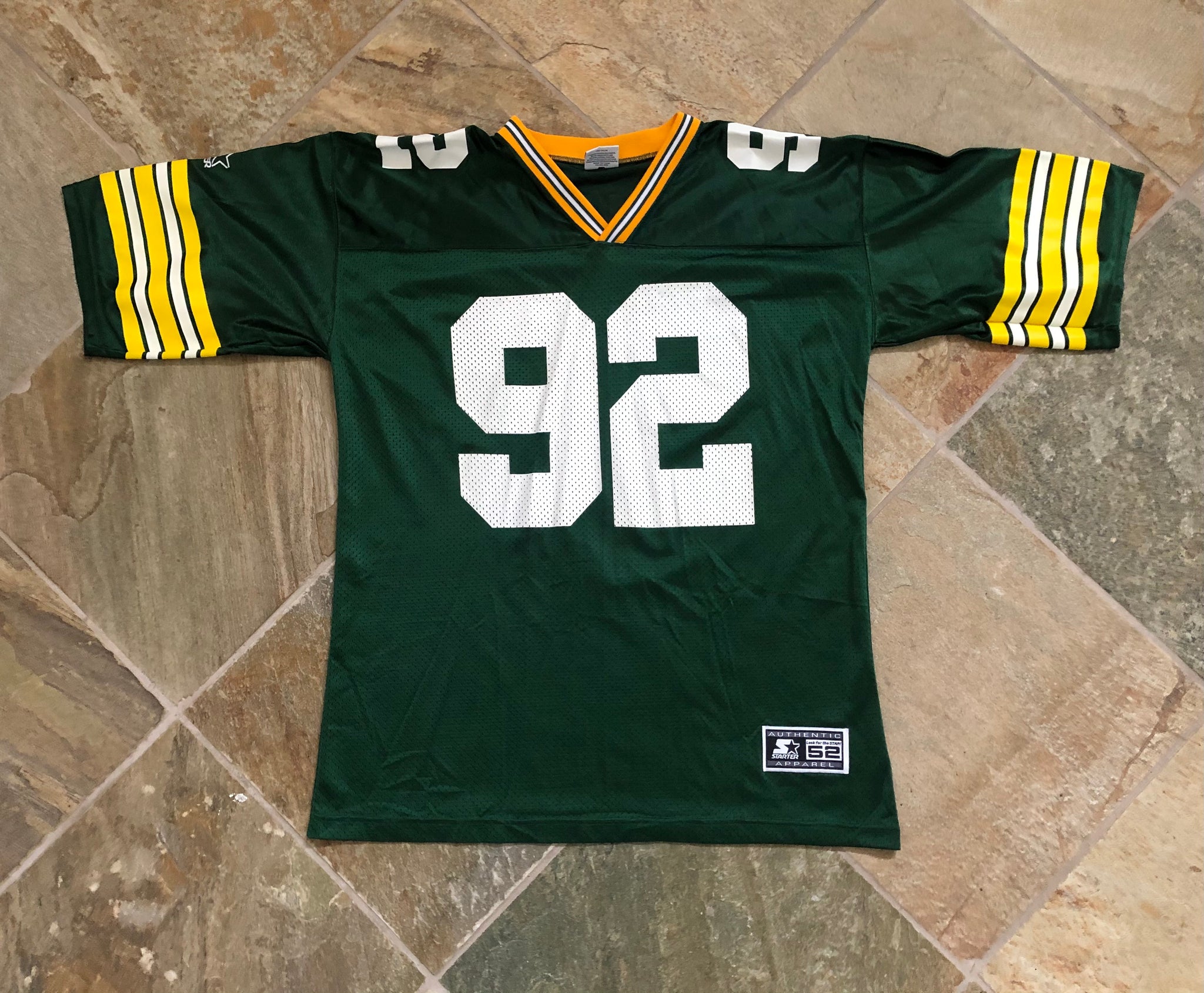 STARTER, Shirts, Vintage Green Bay Packers Reggie White Jersey