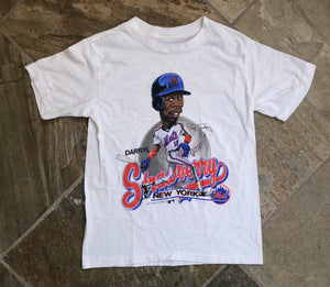 Samrovintage2 Vintage 1988 Darryl Strawberry Star New York Mets Cartoon T-Shirt Size XS-S