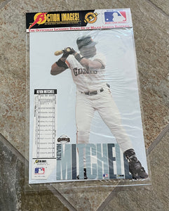 Vintage San Francisco Giants Kevin Mitchell Action Images Cardboard Standup Baseball Poster ###