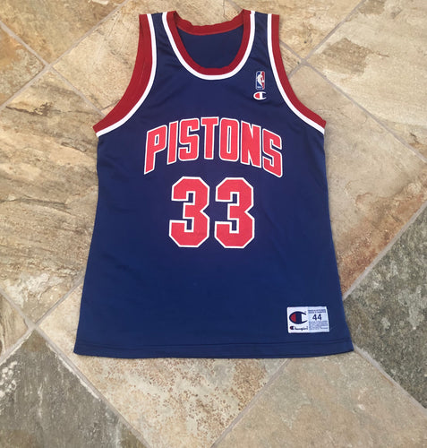 Vintage Detroit Pistons Grant Hill Champion Basketball Jersey, Size 44, Large