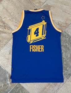Vintage Golden State Warriors Derek Fisher Reebok Basketball Jersey, Size Large