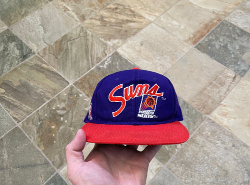 Vintage Phoenix Suns Sports Specialties Script Pro Fitted Basketball Hat, Size 7 1/4