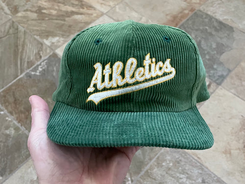 Vintage Oakland Athletics Twins Corduroy Snapback Baseball Hat