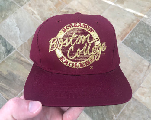 Vintage Boston College Screamin’ Eagles The Game Circle Logo Snapback College Hat