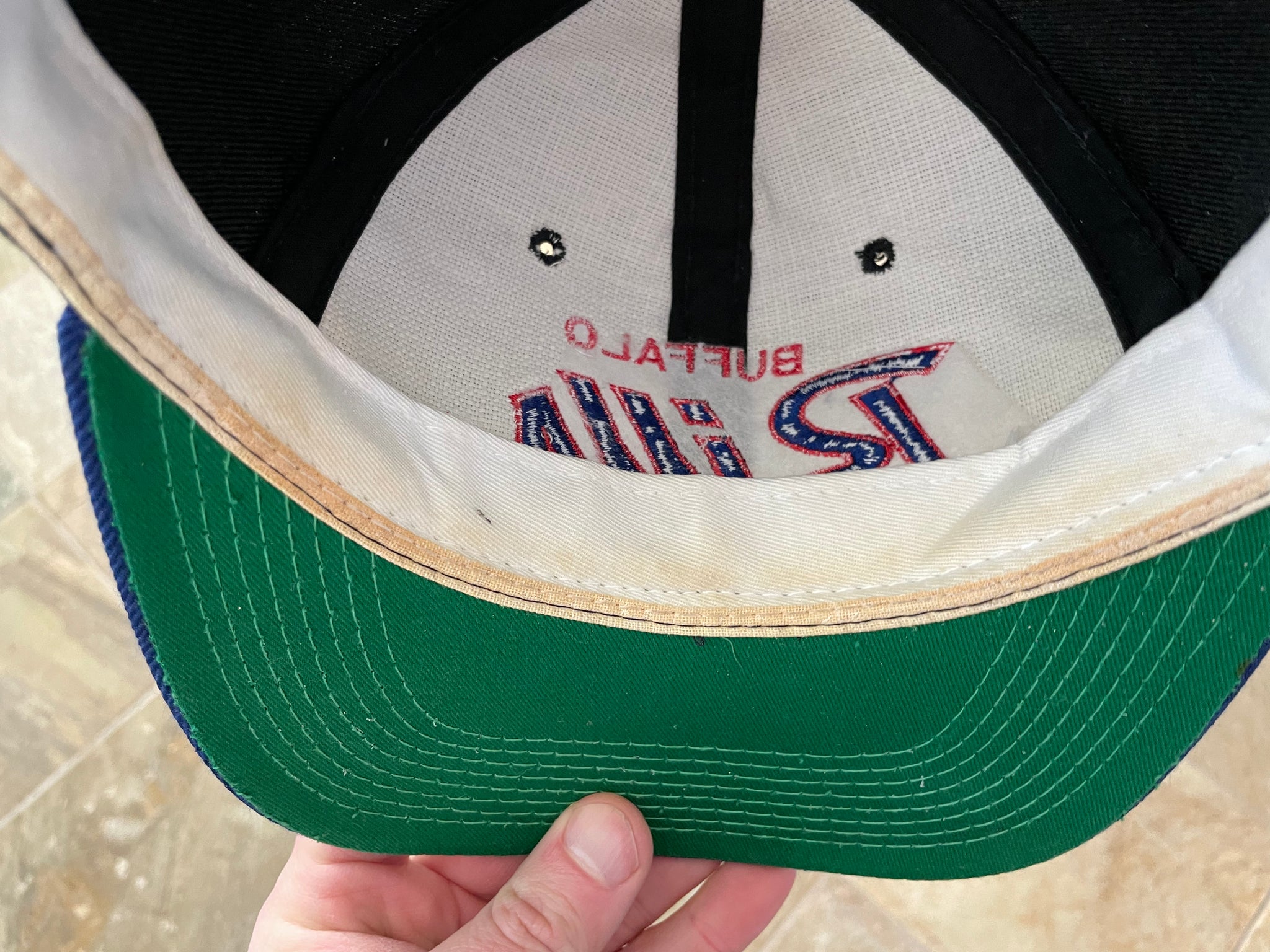 Vintage Buffalo Bills Sports Specialties Script Snapback Hat OSFA 90s –  Throwback Vault