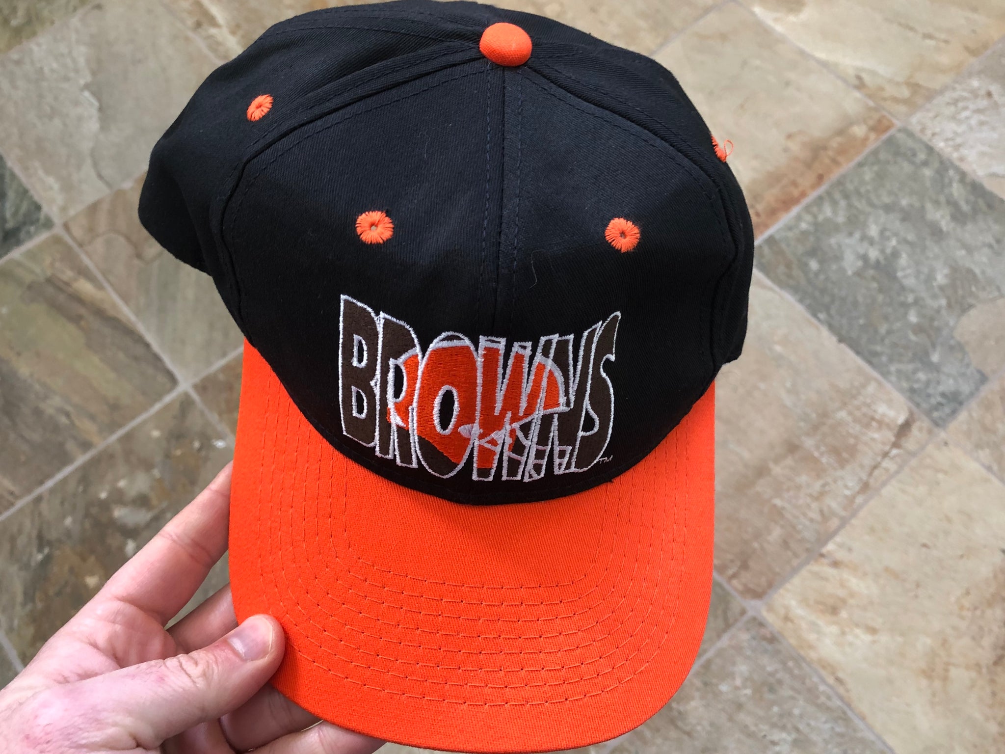 Vintage Cleveland Browns #1 Apparel SnapBack Football Hat – Stuck In The  90s Sports