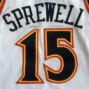 Vintage Golden State Warriors Latrell Sprewell Starter Basketball Jersey, Size 48, XL