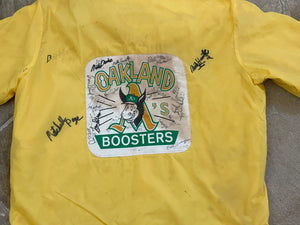 Vintage Oakland Athletics Boosters Club Pla-Jac Baseball Jacket, Size XL