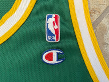 Load image into Gallery viewer, Vintage Seattle SuperSonics Shawn Kemp Champion Basketball Jersey, Size Youth XL, 18-20