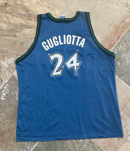 Vintage Minnesota Timberwolves Tom Gugliotta Champion Basketball Jersey, Size 52, XXL