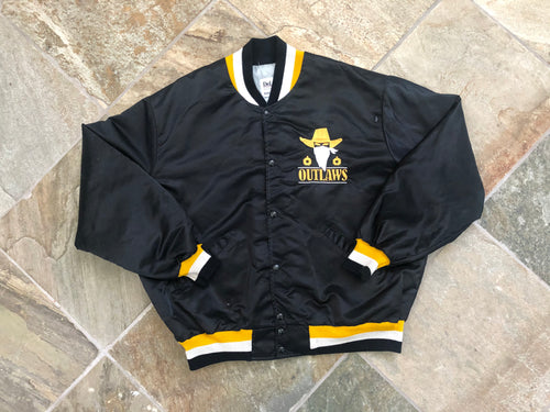 Vintage Oklahoma / Arizona Outlaws Delong USFL Satin Football Jacket, Size XXL