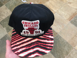 Vintage Chicago Bulls AJD Zubaz 1991 World Champions Snapback Basketball Hat