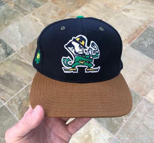 Vintage Notre Dame Fighting Irish American Needle Blockhead Snapback College Hat
