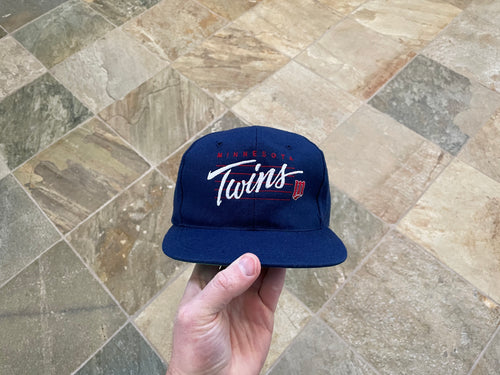 Vintage Minnesota Twins Drew Pearson Bar Snapback Baseball Hat