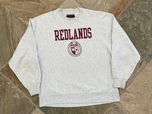 Vintage Redlands Bulldogs Champion Reverse Weave College Sweatshirt, Size Large