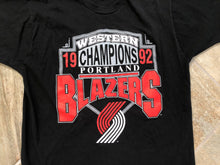 Load image into Gallery viewer, Vintage Portland Trailblazers Western Conference Champions Basketball Tshirt, Size XL