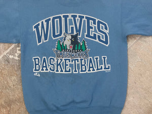 Vintage Minnesota Timberwolves Basektball Sweatshirt, Size Medium