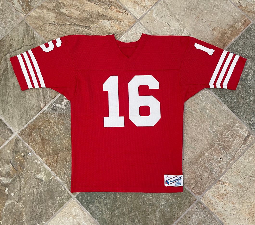 Vintage San Francisco 49ers Joe Montana Champion Football Jersey, Size Large