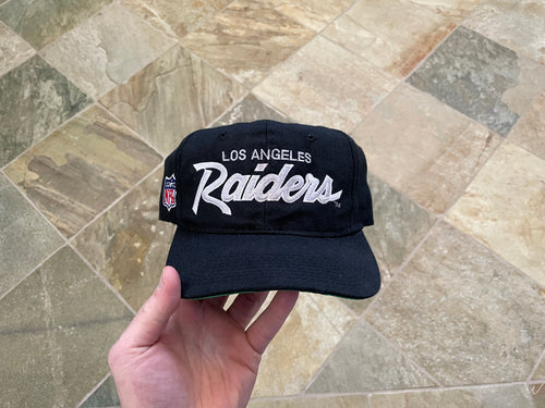 Vintage Los Angeles Raiders Sports Specialties Script Snapback Football Hat