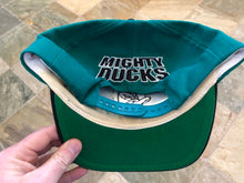 Load image into Gallery viewer, Vintage Anaheim Mighty Ducks Blockhead Snapback Hockey Hat