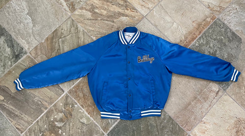 Vintage Drake Bulldogs Chalk Line Satin College Jacket, Size Large