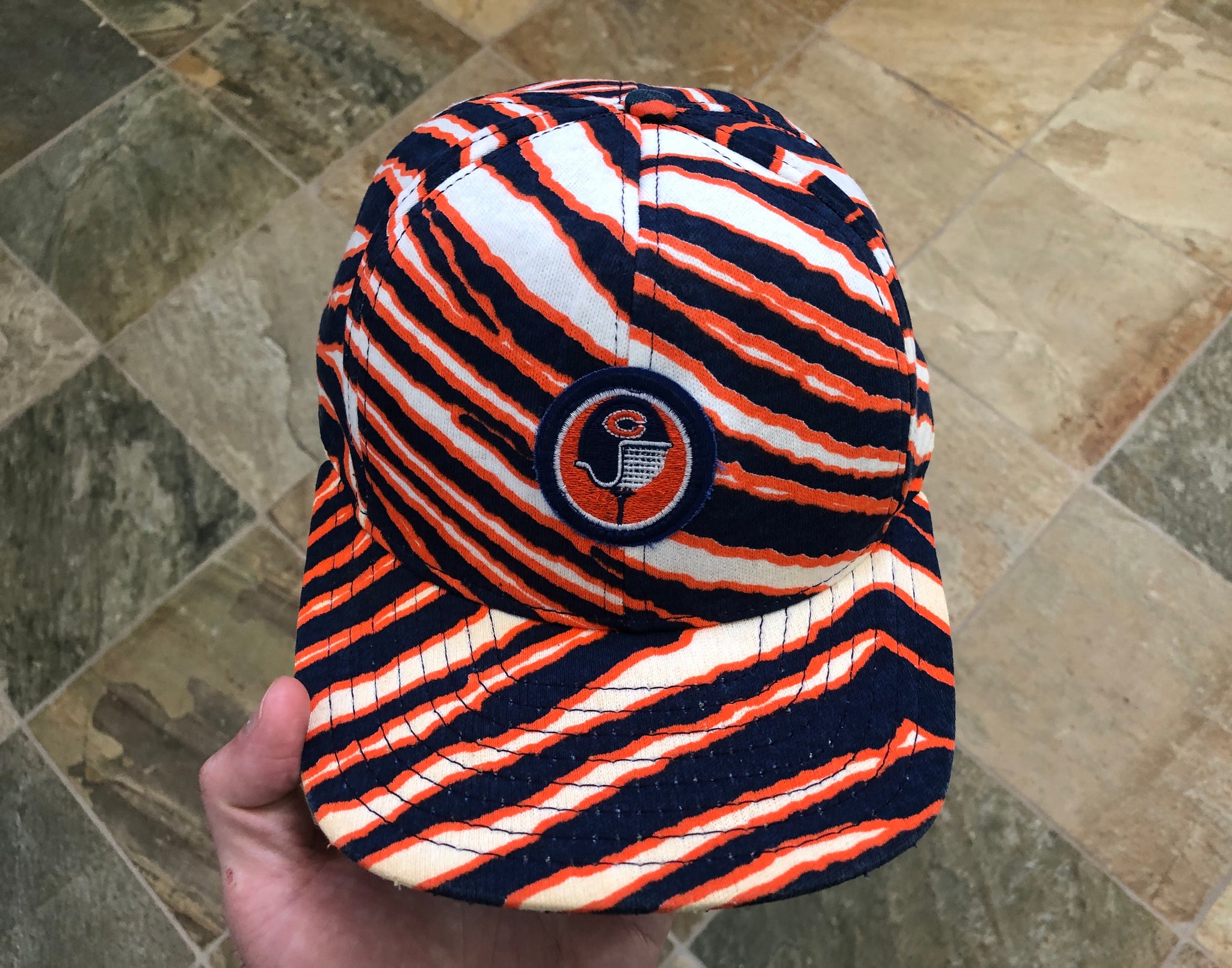 Vintage Chicago Bears Zubaz AJD Snapback Football Hat – Stuck In