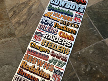 Load image into Gallery viewer, Vintage 1970s NFL Football Team Name Poster