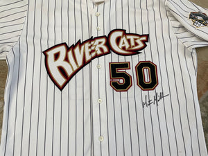 Vintage Sacramento River Cats Rawlings Matt Miller Game Worn Baseball Jersey, Size 50, XL