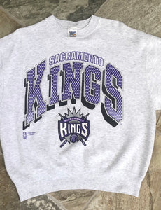 Vintage Sacramento Kings Basketball Sweatshirt, Size Large
