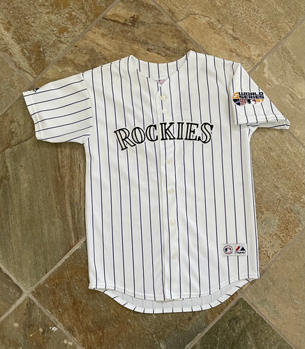 Colorado Rockies Todd Helton Majestic Baseball Jersey, Size Youth Large, 14-16