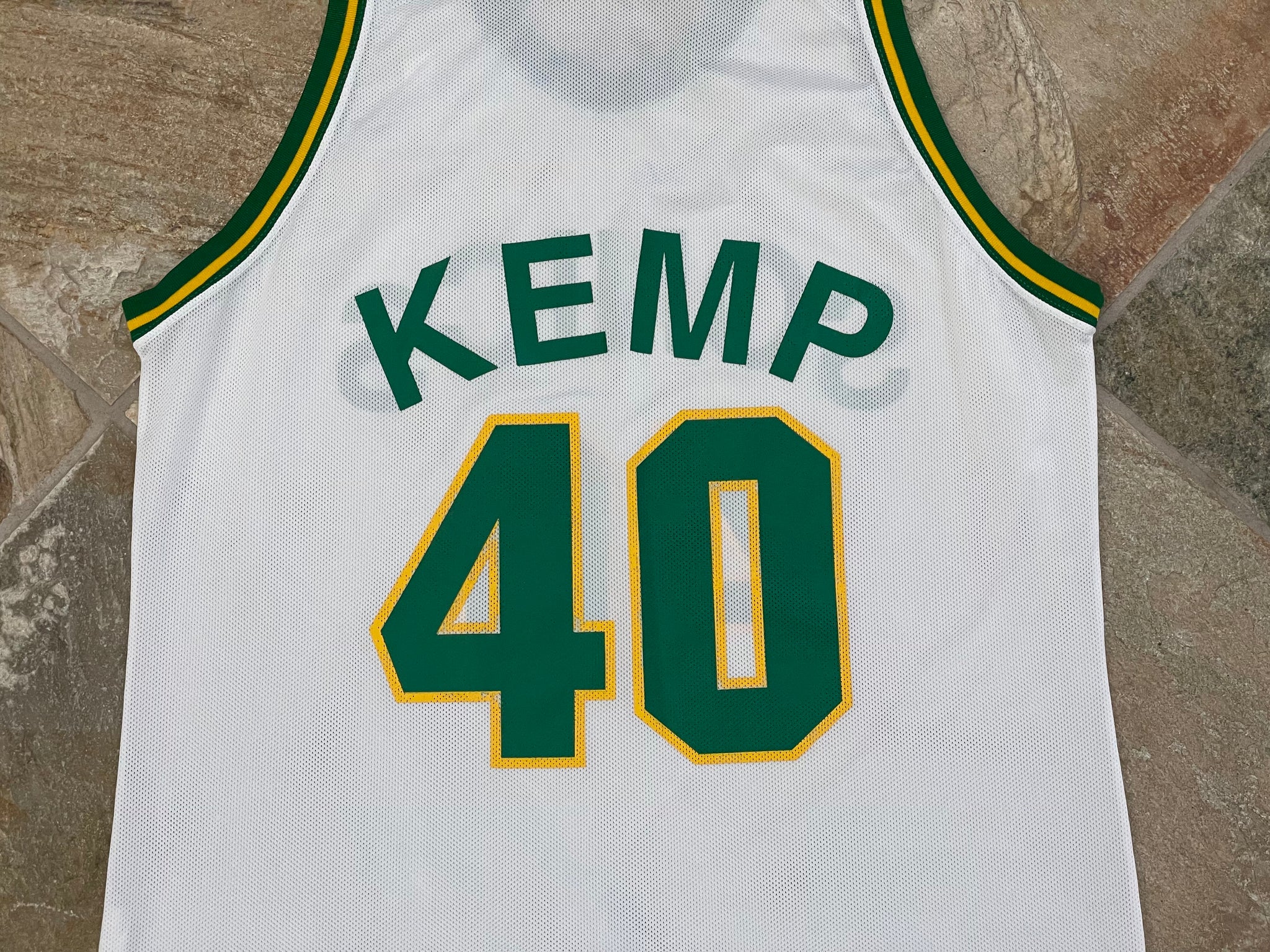 Shawn Kemp Sonics 90's Jersey Seattle NBA Throwback Retro Jersey