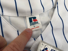 Load image into Gallery viewer, Vintage New York Mets Russell Athletic Pin Stripe Baseball Jersey, Size Large