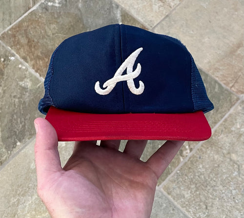 Vintage Atlanta Braves Trucker Mesh Snapback Baseball Hat