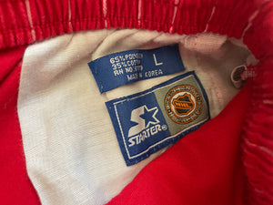 Vintage Chicago Blackhawks Starter Pin Stripe Hockey Shorts, Size Large