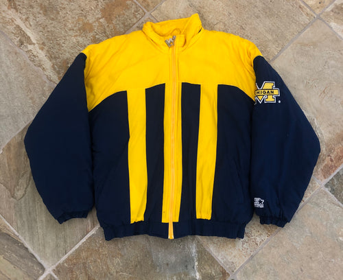 Vintage Michigan Wolverines Starter Parka College Jacket, Size Small