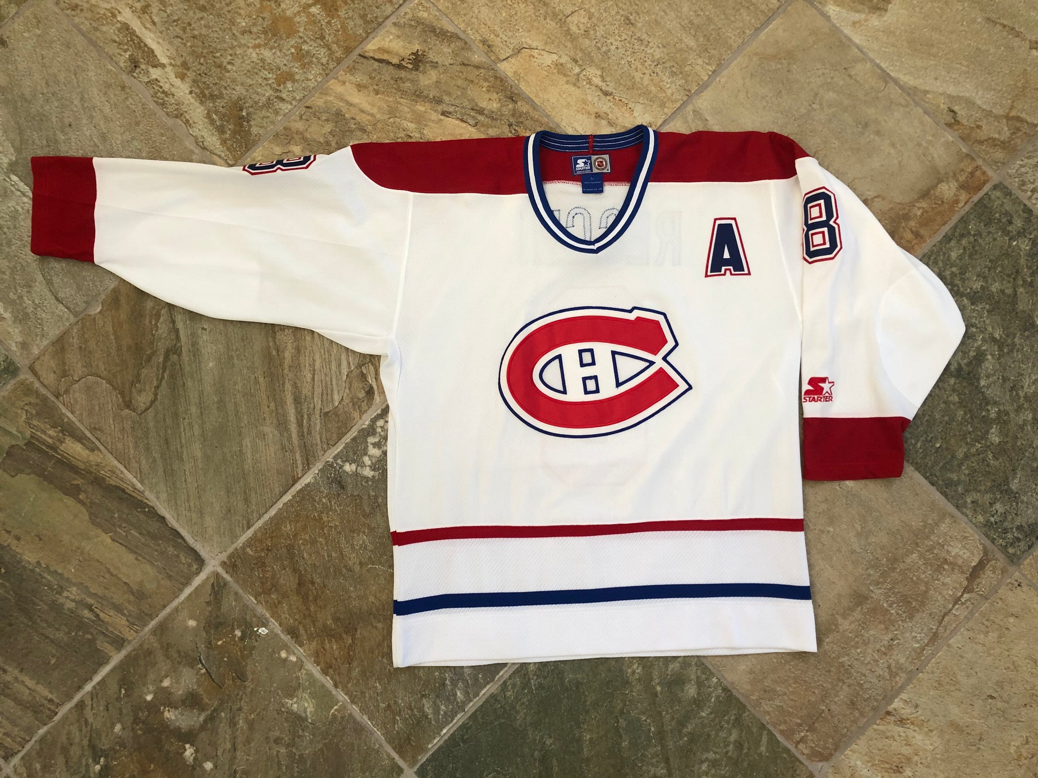 Vintage Vancouver Canucks Starter Hockey Jersey Size Large White