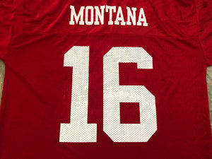 San Francisco 49ers Joe Montana Reebok Throwbacks Football Jersey, Size Large
