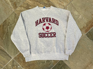 Vintage Harvard Crimson Champion Soccer College Sweatshirt, Size Large
