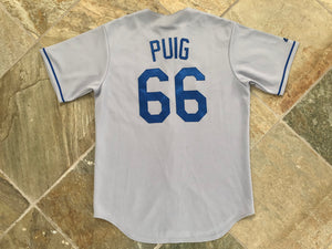 Los Angeles Dodgers Yasiel Puig Majestic Baseball Jersey, Size Medium