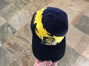 Vintage Indiana Pacers Logo Athletic Splash Snapback Basketball Hat