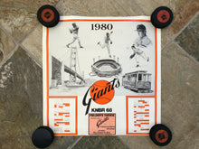 Load image into Gallery viewer, Vintage San Francisco Giants 1980 Schedule Baseball Poster