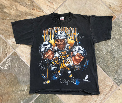 Vintage Pittsburgh Penguins Shirt Explosion Hockey Tshirt, Size Large
