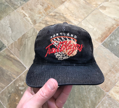 Vintage Portland Trail Blazers Drew Pearson Corduroy Snapback Basketball Hat