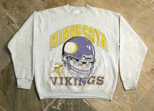 Vintage Minnesota Vikings Football Sweatshirt, Size Adult XL
