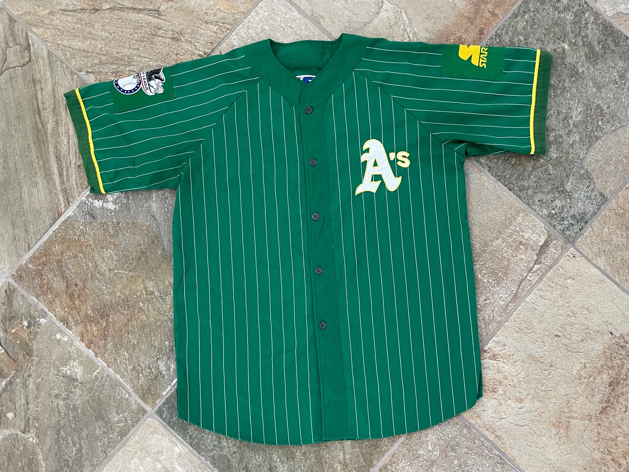 Oakland Athletics Button-Up Baseball Jersey - Green