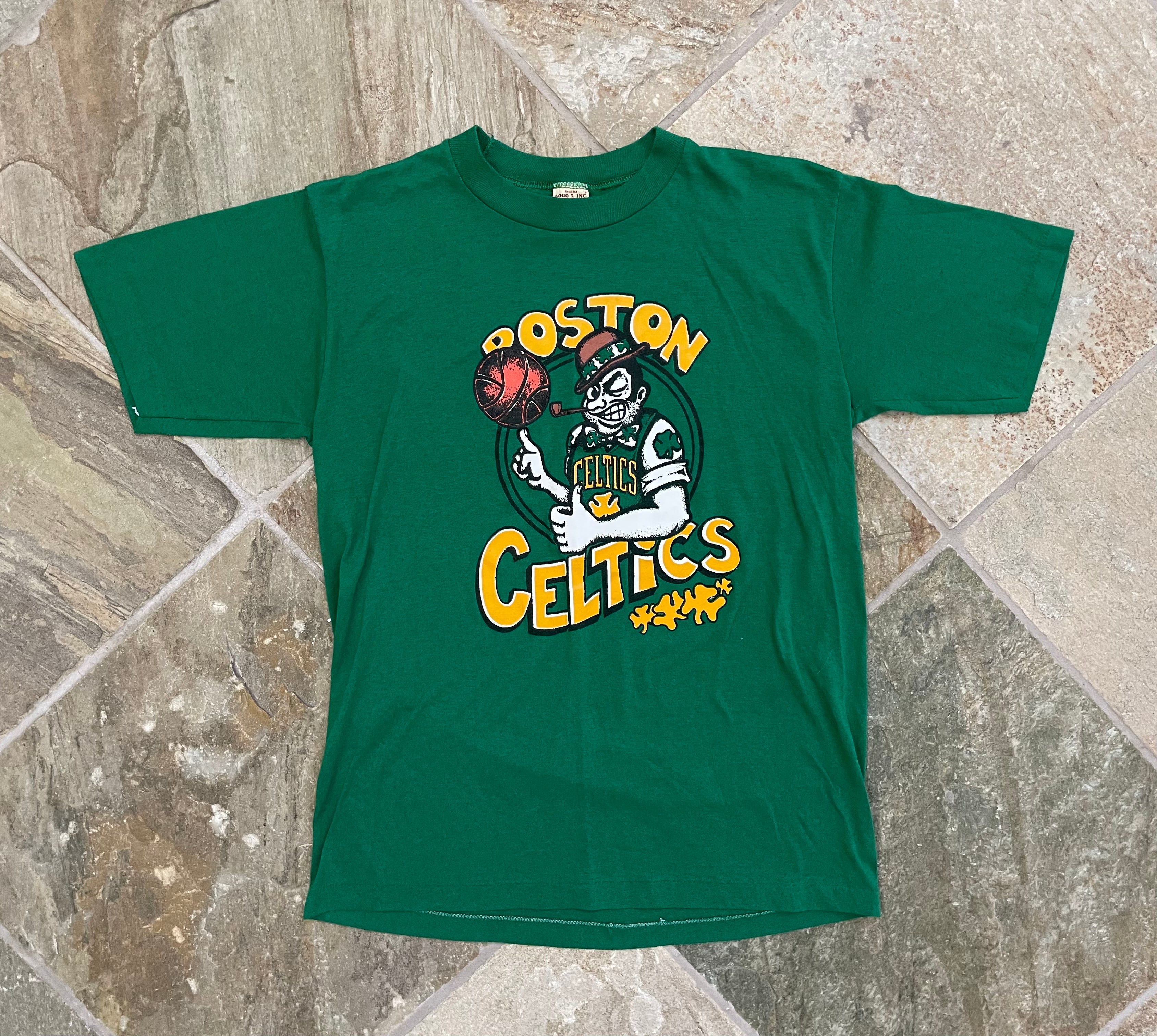 Vintage Boston Celtics Logo Basketball Tshirt, Size Medium