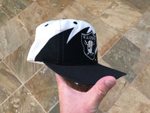 Load image into Gallery viewer, Vintage Oakland Raiders Logo Athletic Sharktooth Snapback Football Hat