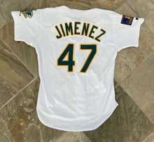 Load image into Gallery viewer, Vintage Oakland Athletics Miguel Jimenez Game Worn Russell Athletic Baseball Jersey, Size 46, XL