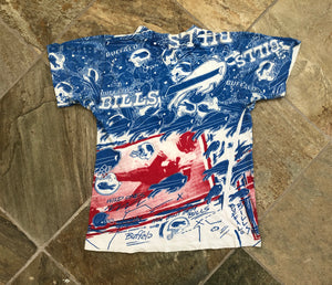 Vintage Buffalo Bills Magic Johnson All Over Football Tshirt, Size Medium